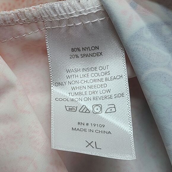 Boho Tunic Top XL Orange Blue Tassel V-Neck Caftan Blouse Lightweight Nylon... - Picture 6 of 8